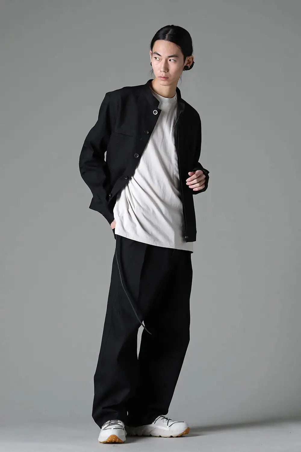 Denim Wide Pants  Black