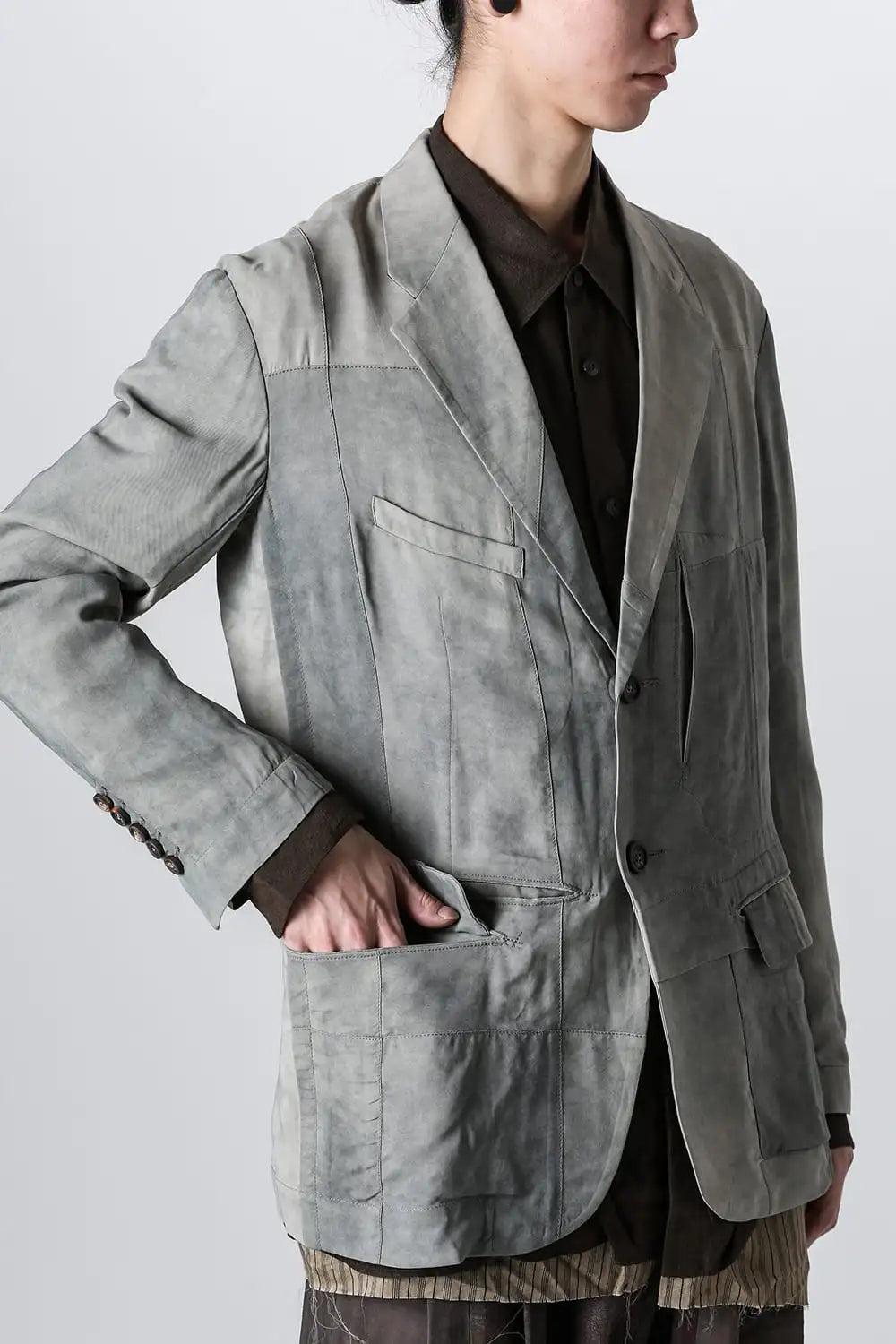 ルーズフィット 2ボタン ブレザー