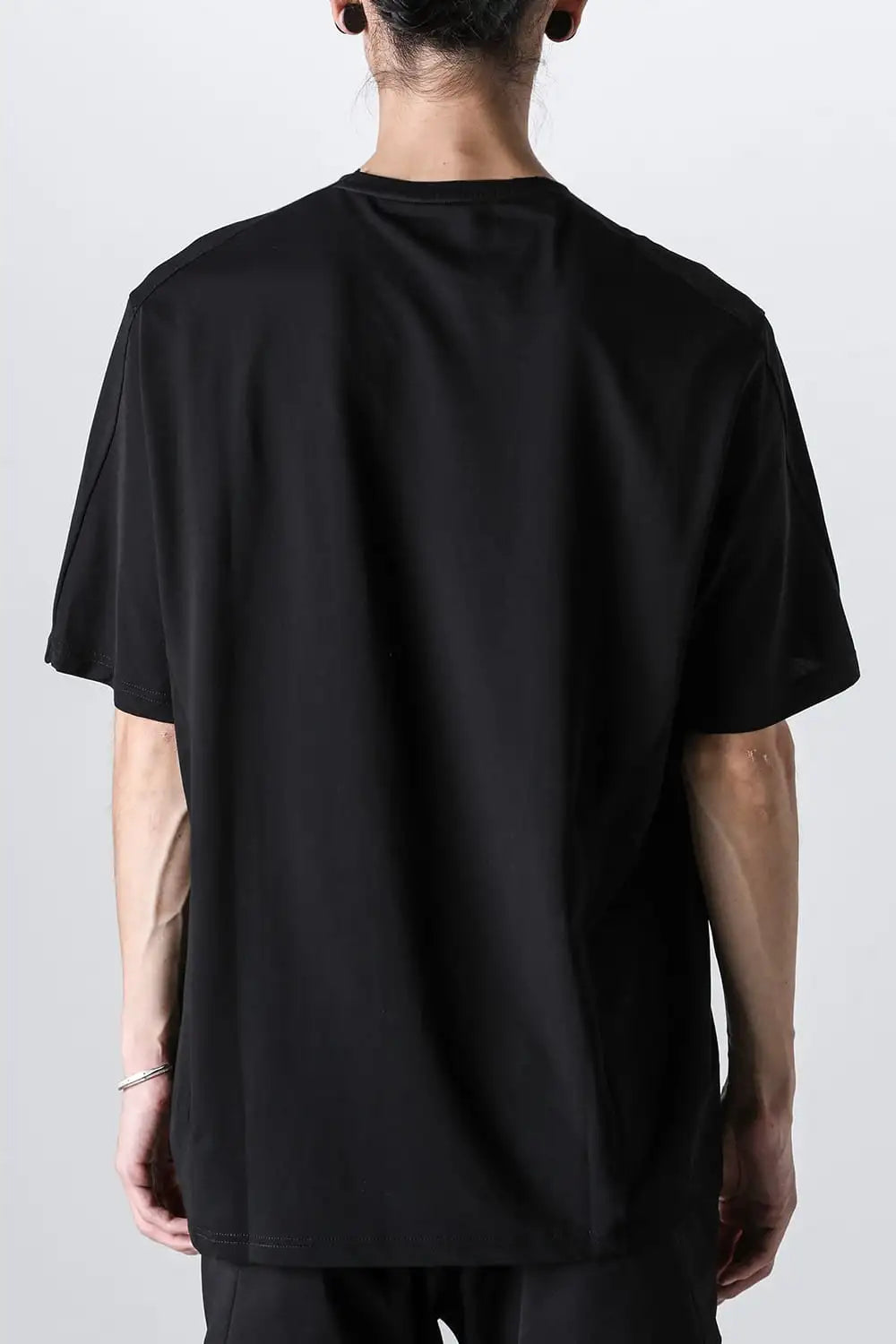 Short sleeve high twist jersey Black