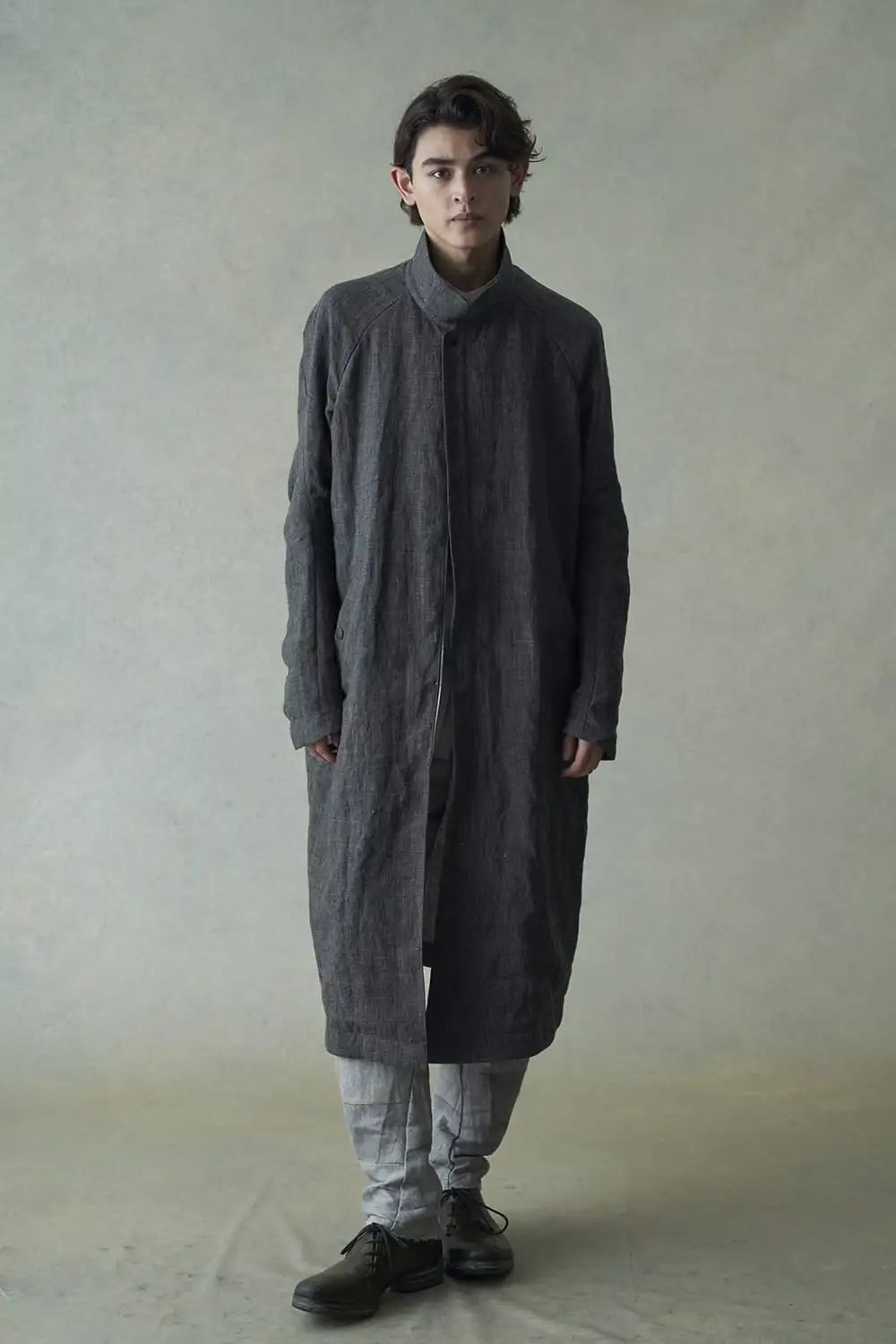 Coat linen / glen check