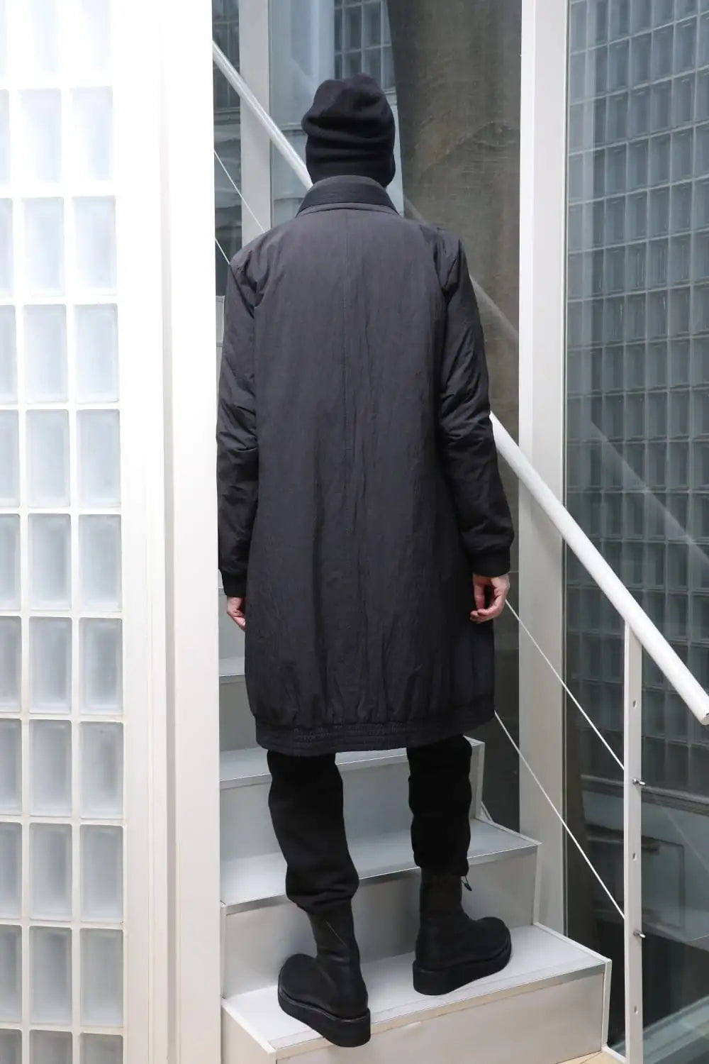 Nylon coat Shrink cotton / nylon Black