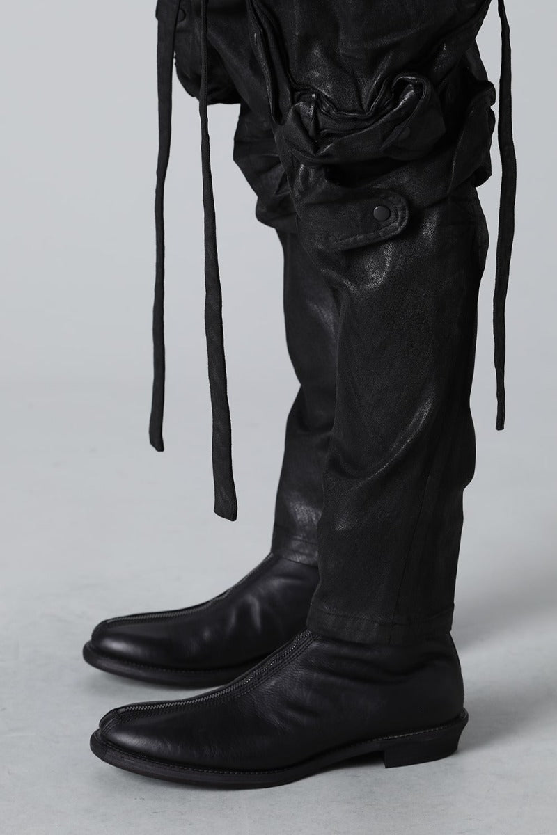 The R Limited 10.5oz Stretch Denim Gas Mask Coating Cargo Pants