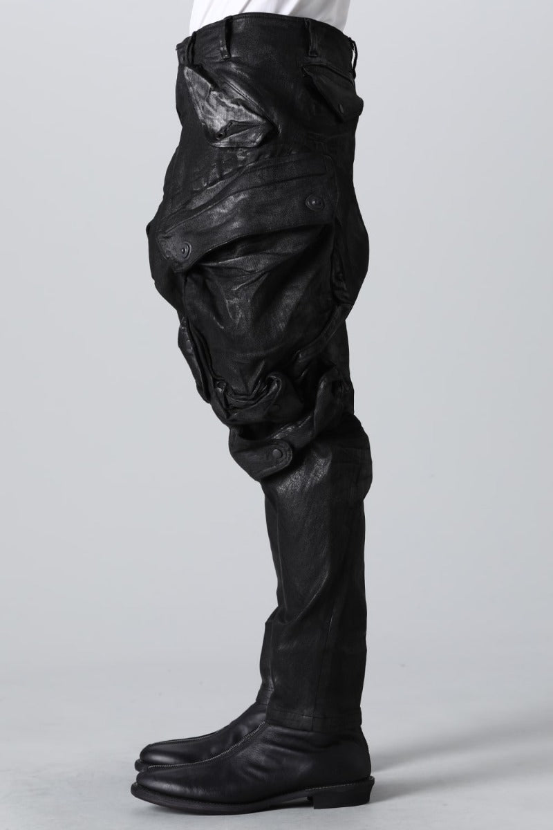 The R Limited 10.5oz Stretch Denim Gas Mask Coating Cargo Pants