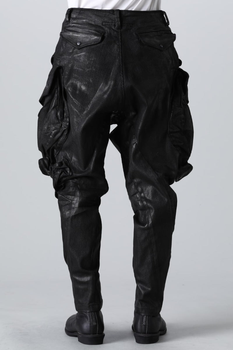 The R Limited 10.5oz Stretch Denim Gas Mask Coating Cargo Pants