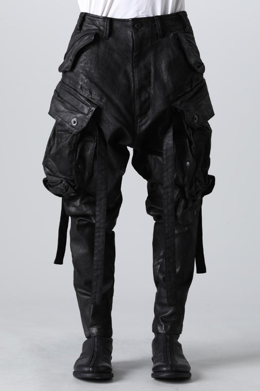 The R Limited 10.5oz Stretch Denim Gas Mask Coating Cargo Pants