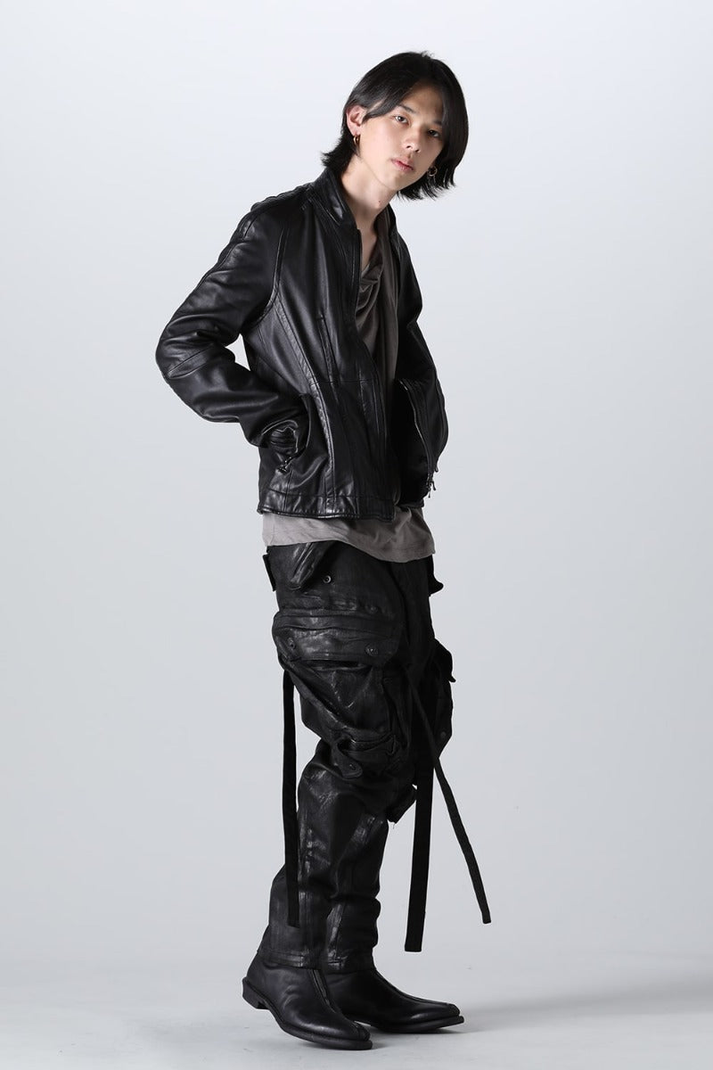 The R Limited 10.5oz Stretch Denim Gas Mask Coating Cargo Pants