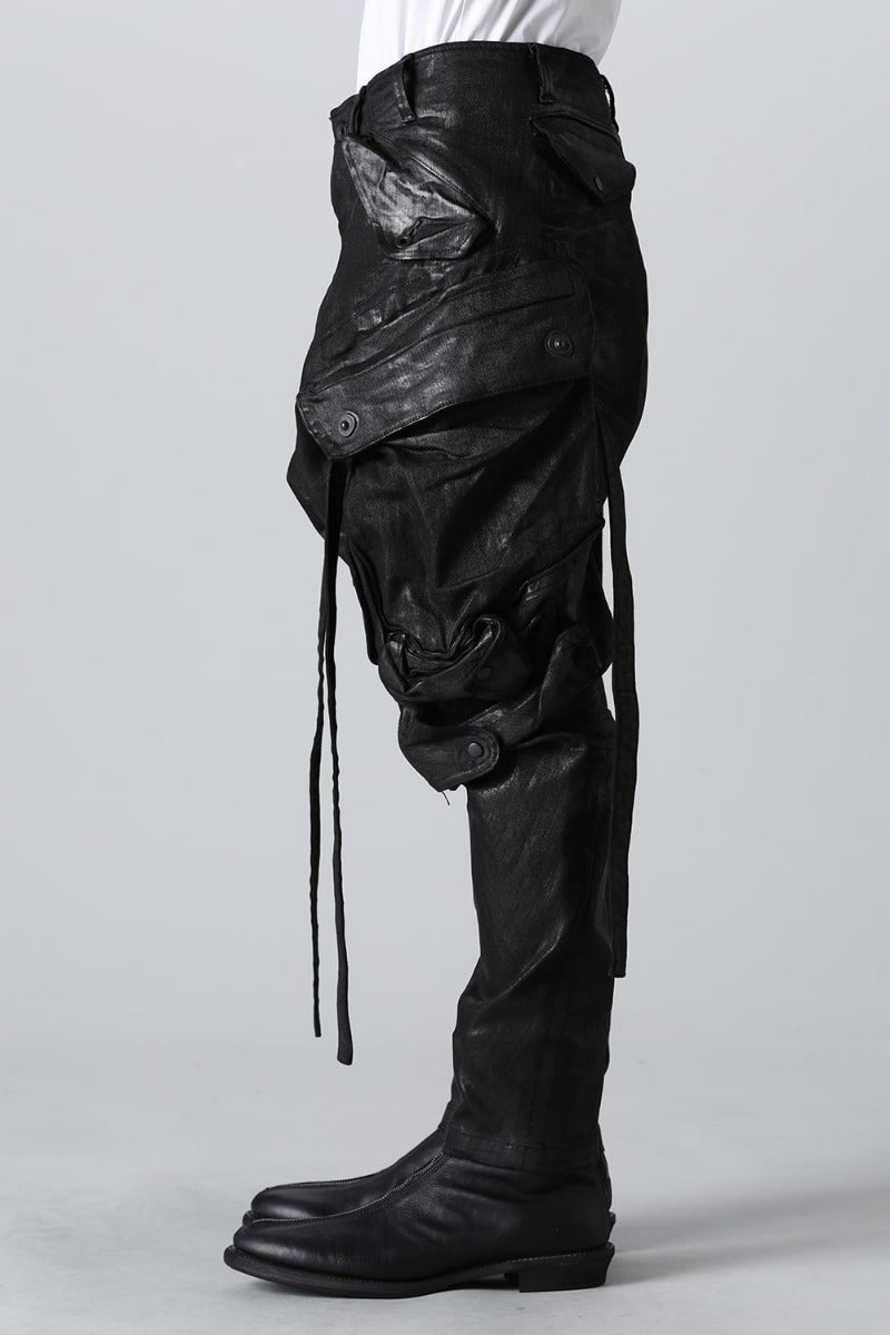 The R Limited 10.5oz Stretch Denim Gas Mask Coating Cargo Pants