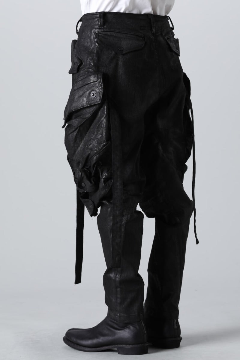 The R Limited 10.5oz Stretch Denim Gas Mask Coating Cargo Pants