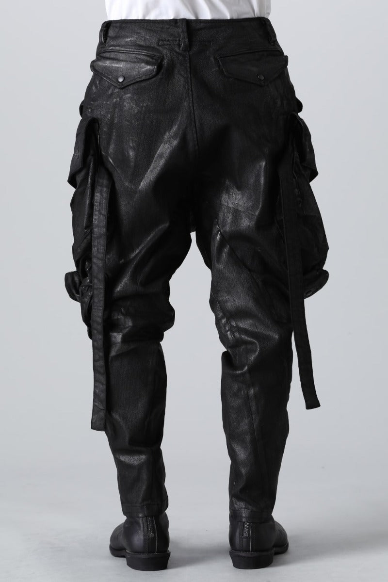 The R Limited 10.5oz Stretch Denim Gas Mask Coating Cargo Pants