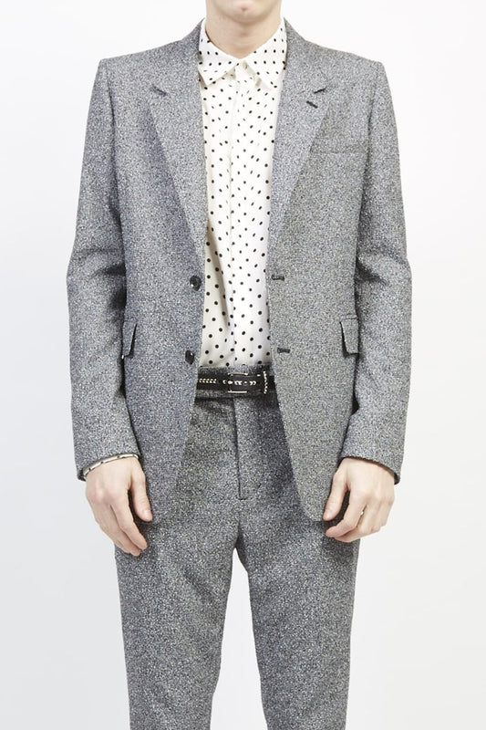 Loop yarn melange tweed 2B jacket