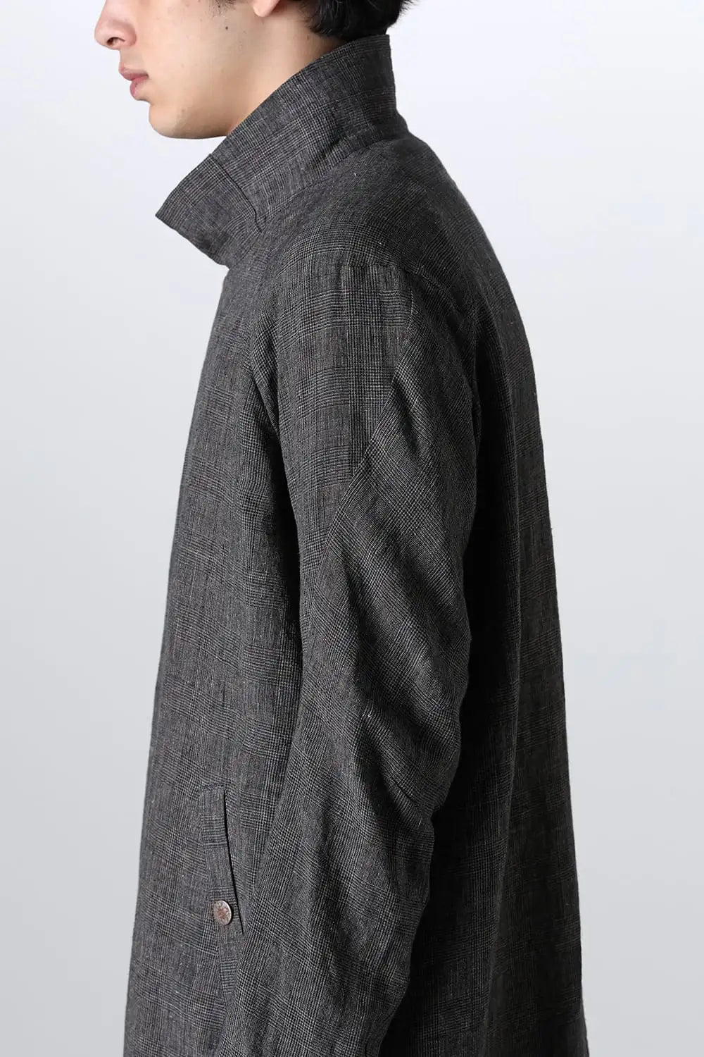 Coat linen / glen check