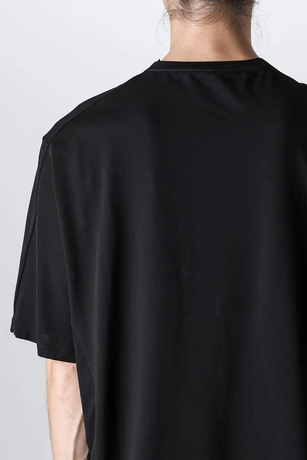 Short sleeve high twist jersey Black