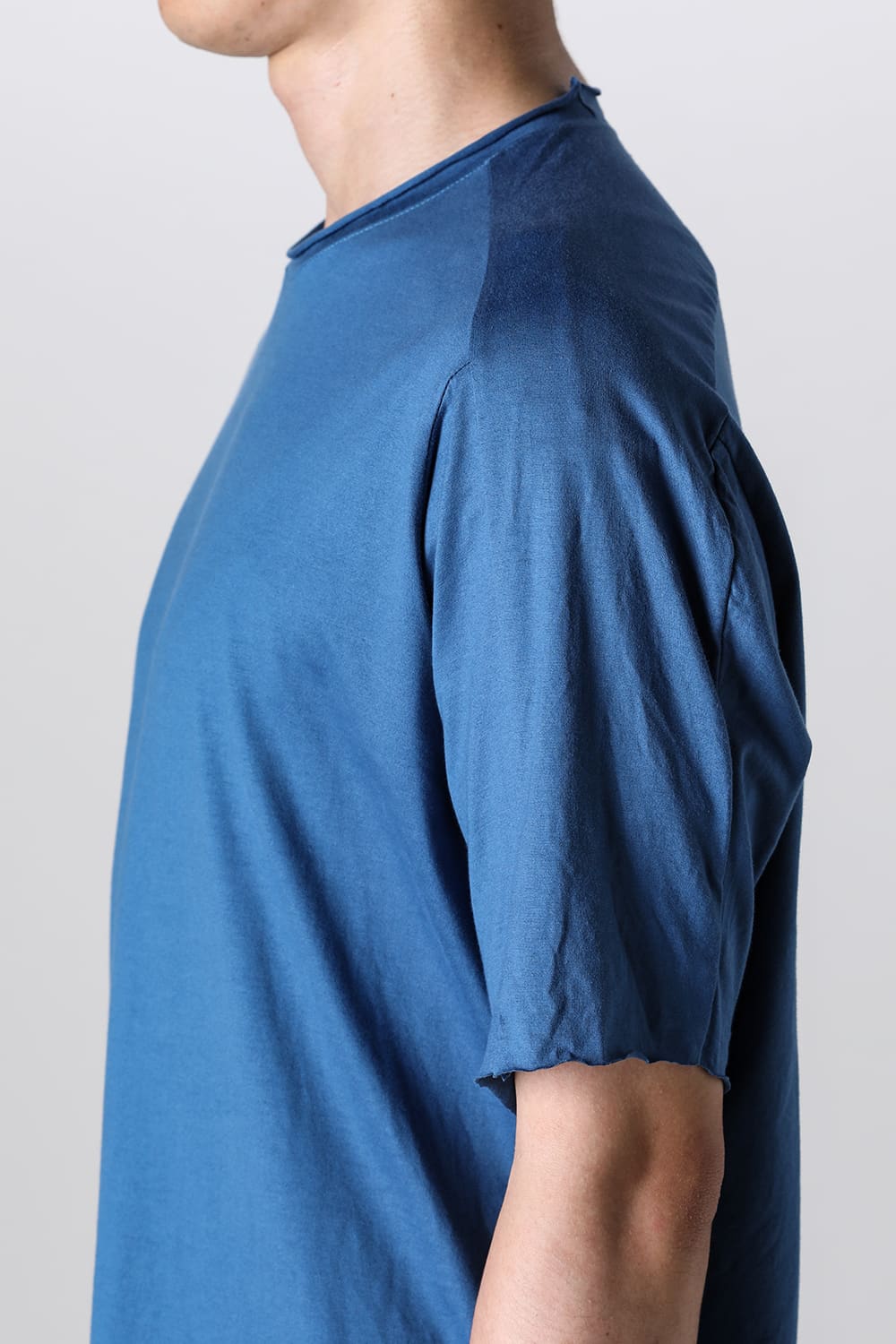 Sea Island cotton Short Sleeve T-shirt Blue