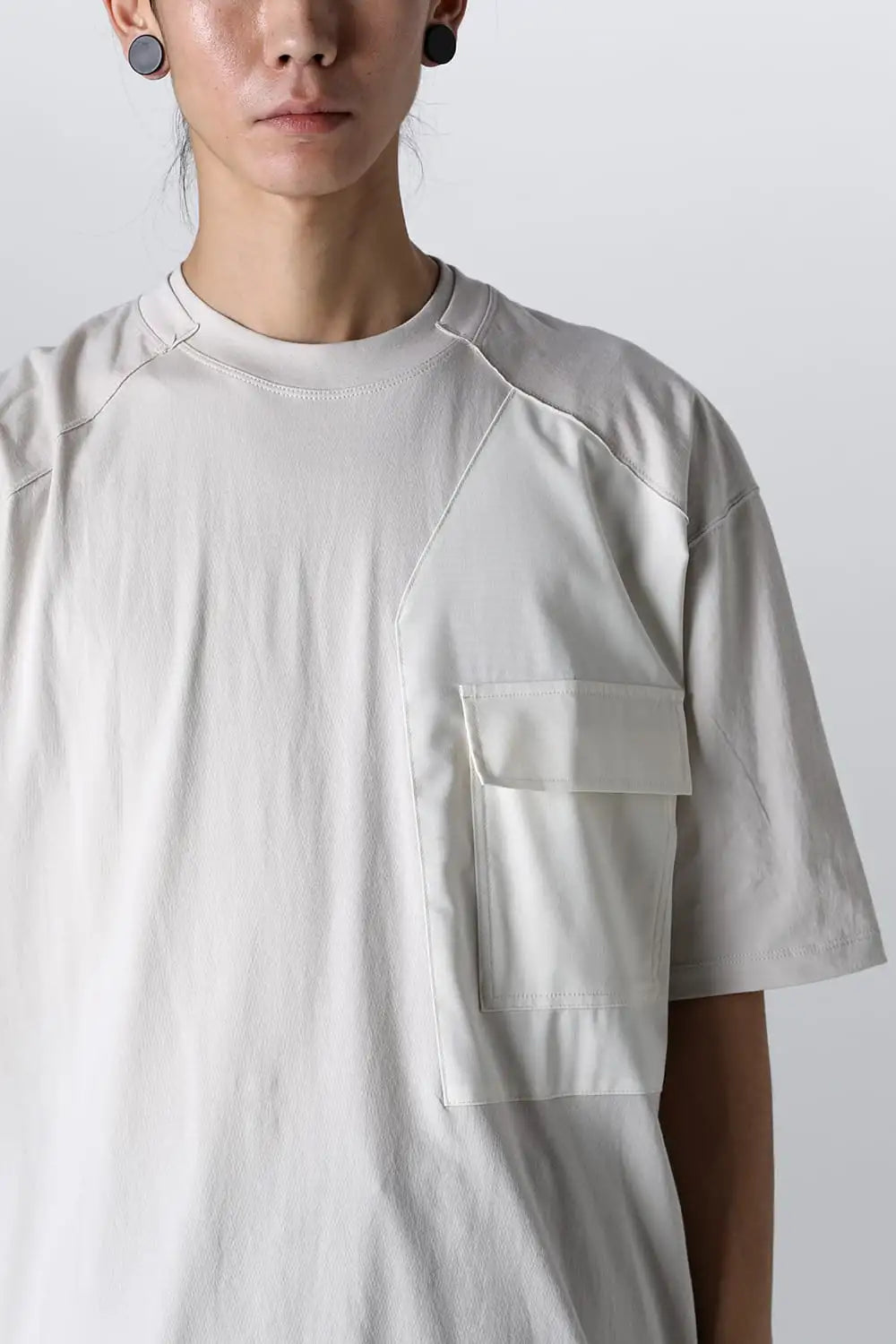 Cotton Jersey Pocket T-shirt  L.Gray