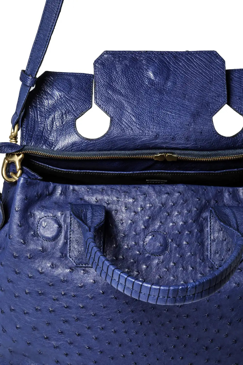 key hole BOSTON Ostrch Blue