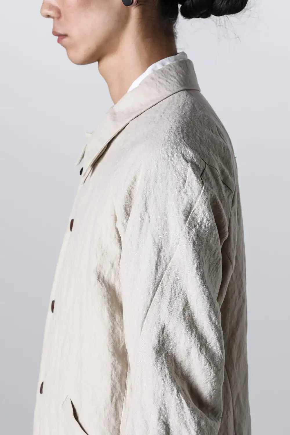 ジャケット カナパコットンメタルシュリンク