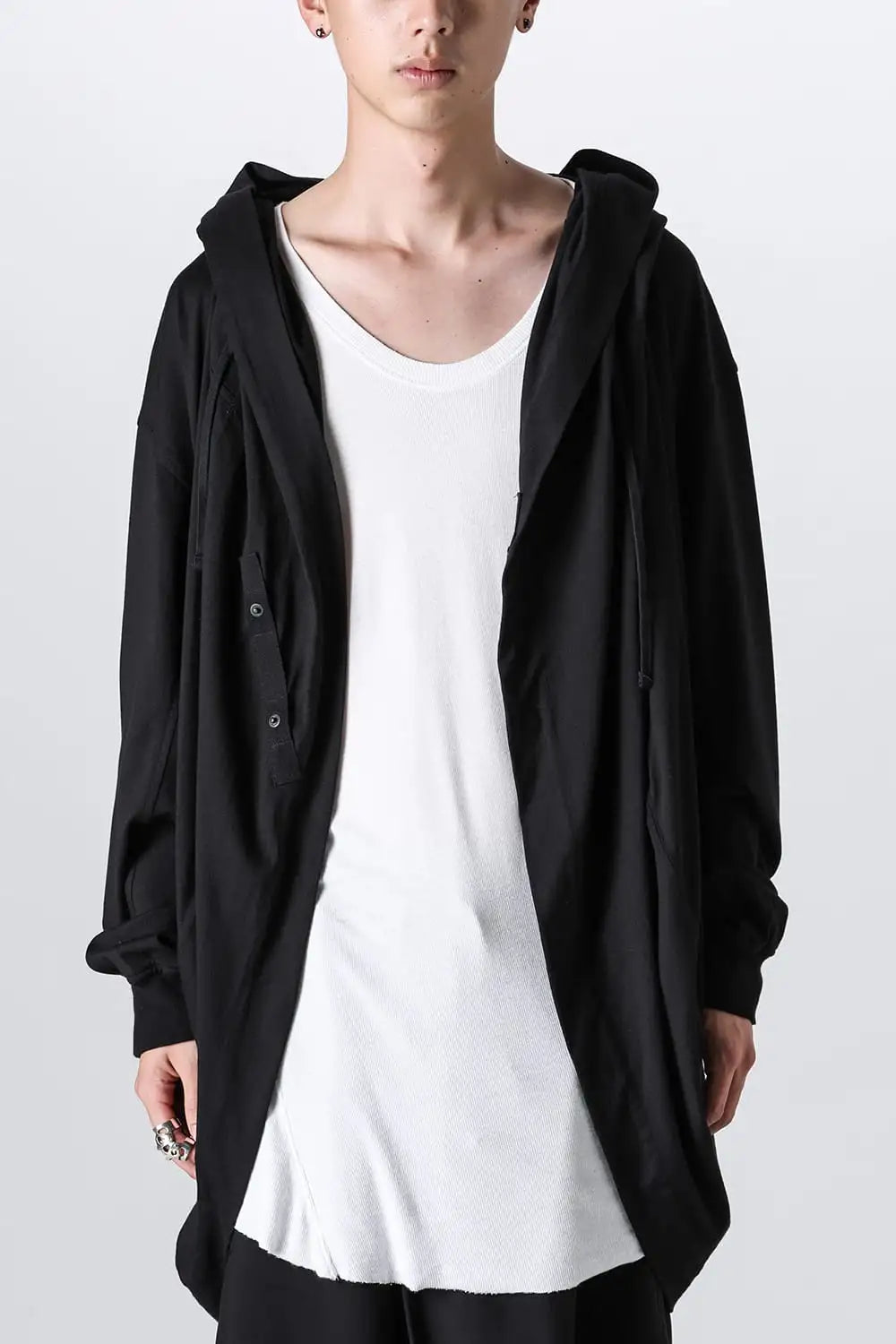 Cotton / Modal Jersey Long Cardigan