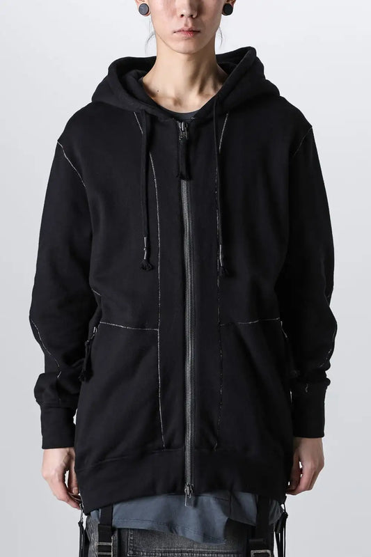 Untwisted Fleece-Lined Hooded Jacket