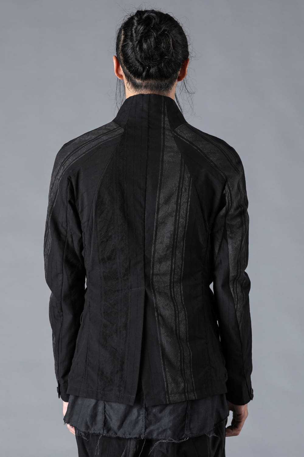 Crack Random Stripe Jacquard Jacket