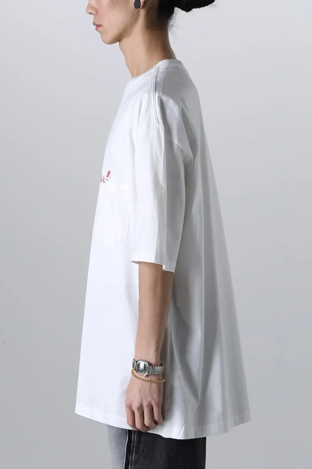 lonely souls. (oversized s/s pocket tee) White