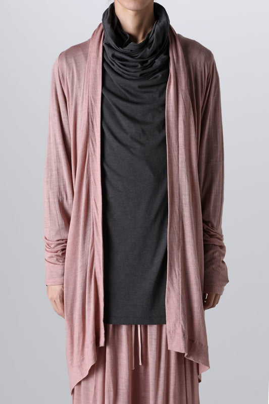 ドレープ ロングカーディガン Pink