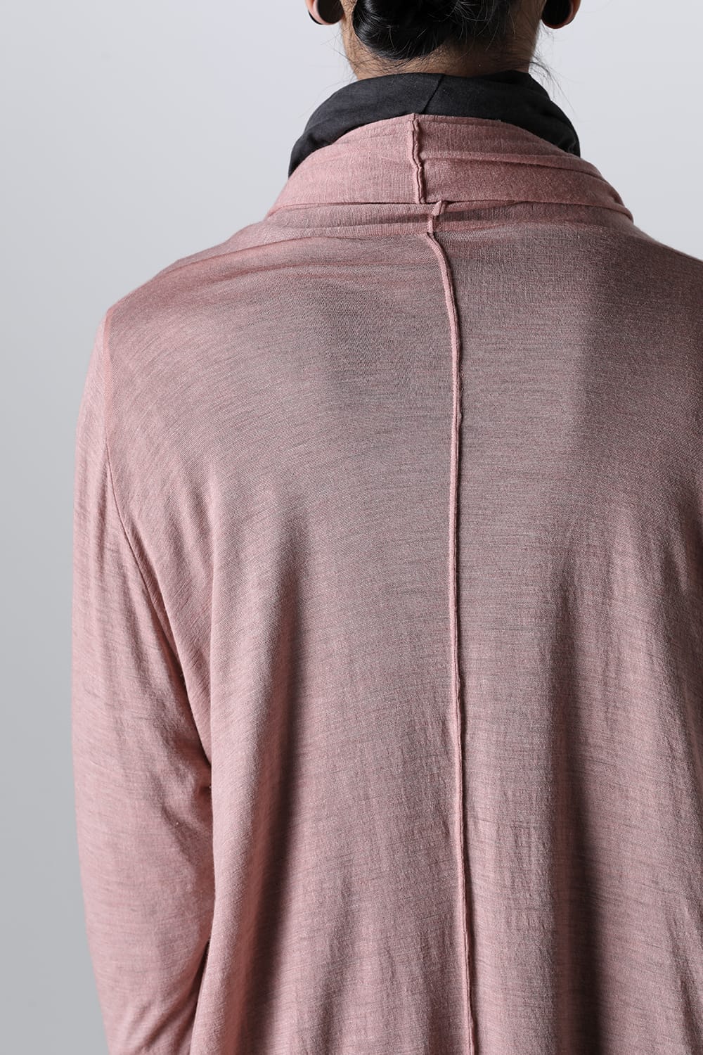 ドレープ ロングカーディガン Pink