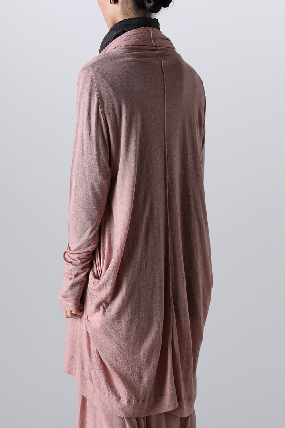 ドレープ ロングカーディガン Pink