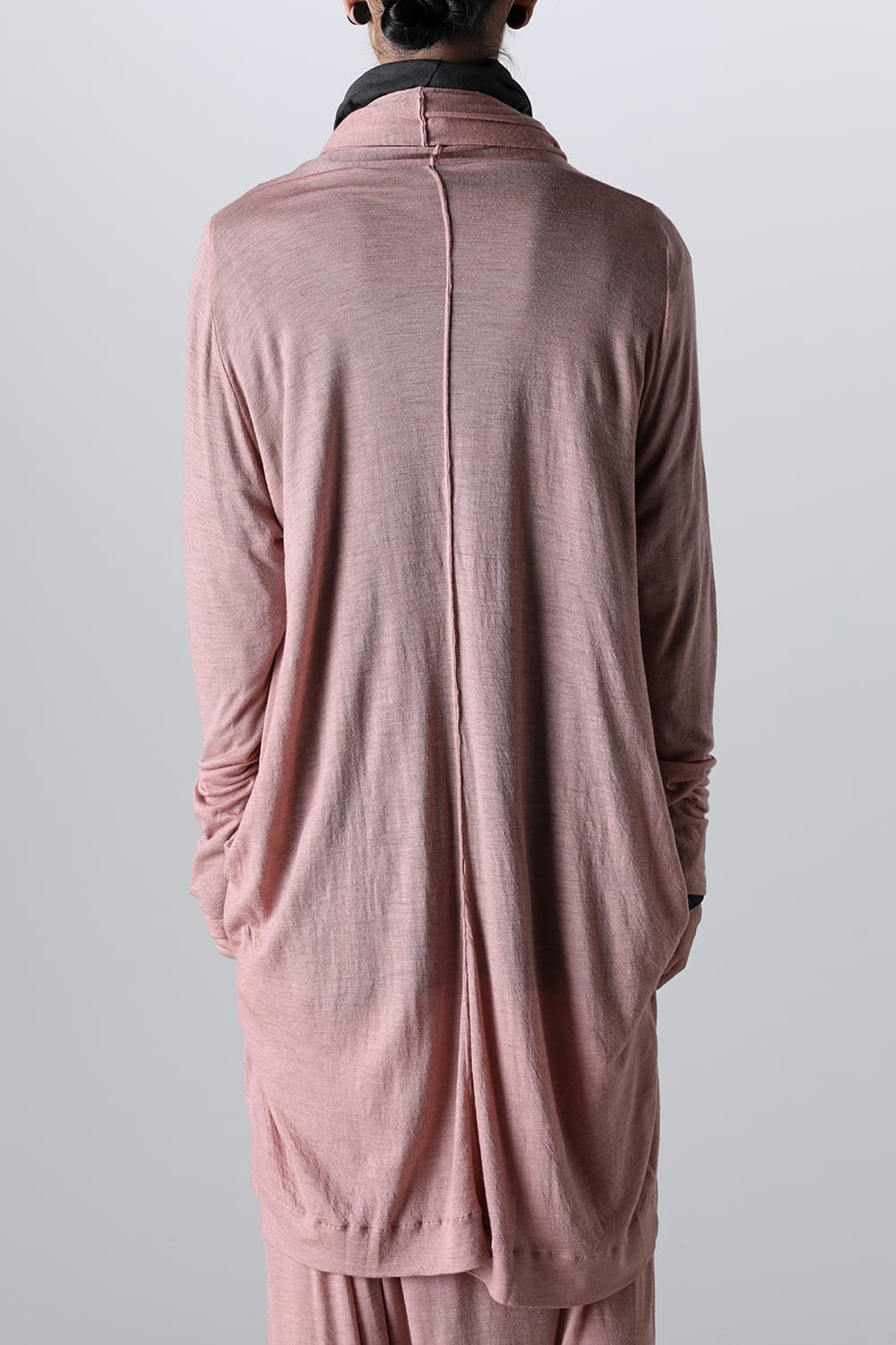 ドレープ ロングカーディガン Pink