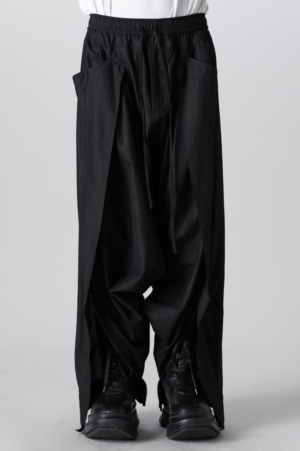 Viscose/Cotton Cinz Cloth Wide Sarrouel Pants