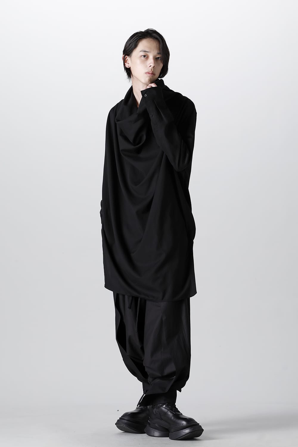 Viscose/Cotton Cinz Cloth Wide Sarrouel Pants