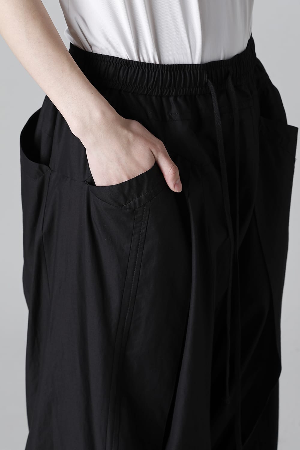 Viscose/Cotton Cinz Cloth Wide Sarrouel Pants