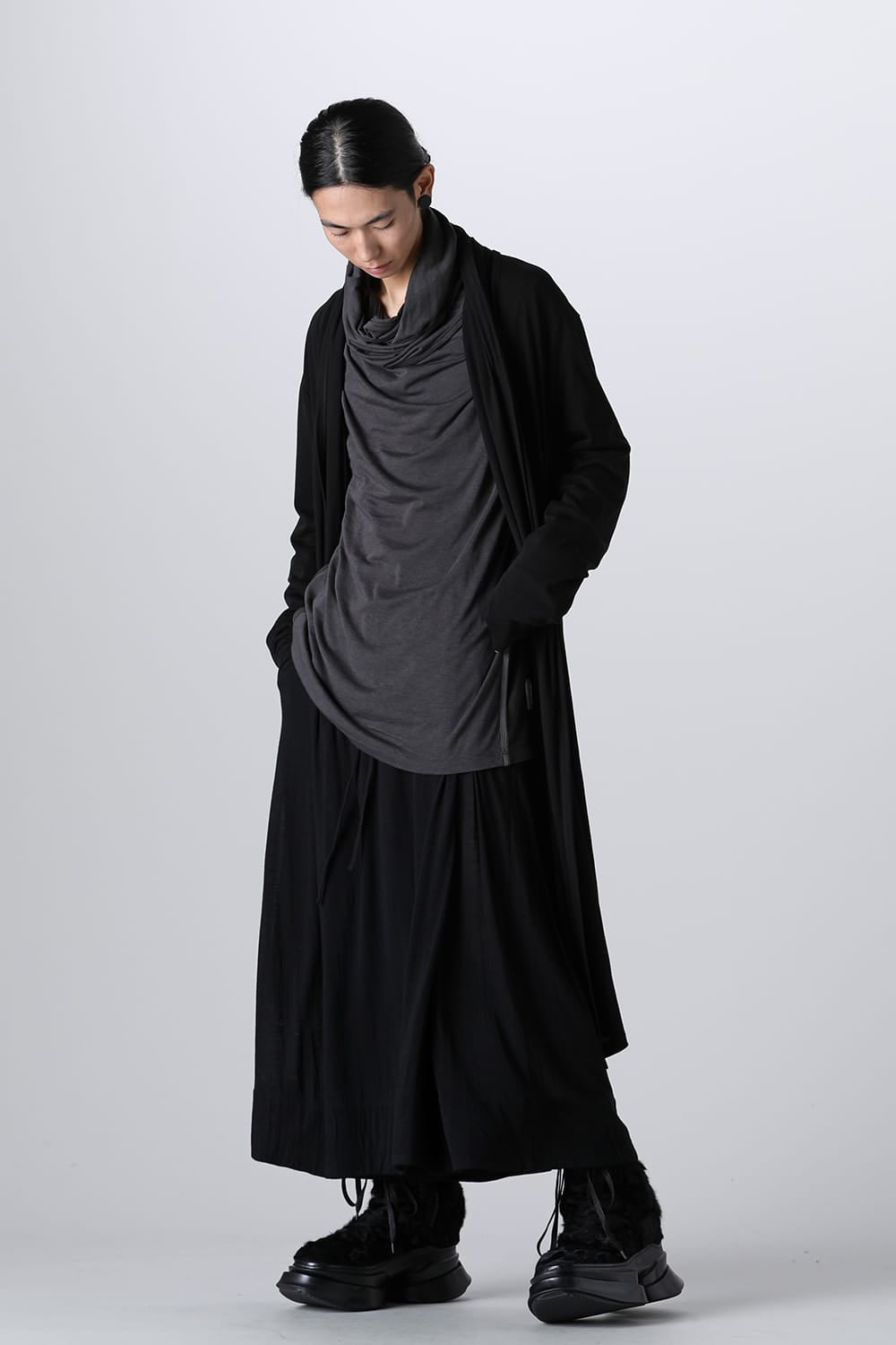 Overlap Easy Pants Black