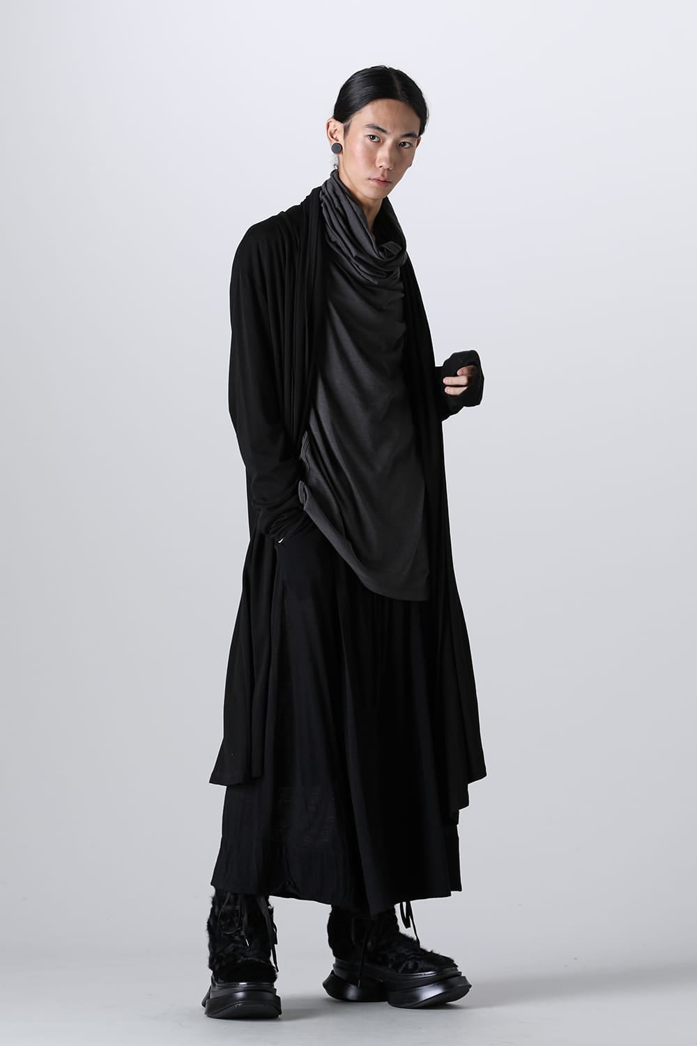 Overlap Easy Pants Black