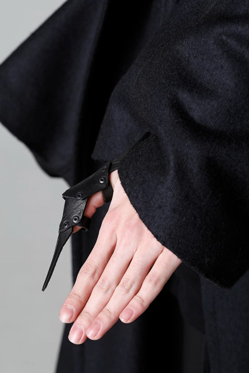 Crow Leather Ring (Short)