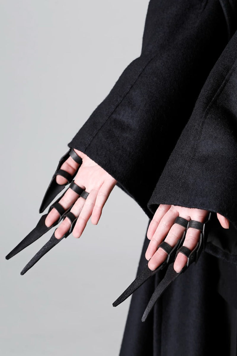 Crow Leather Ring (Short)