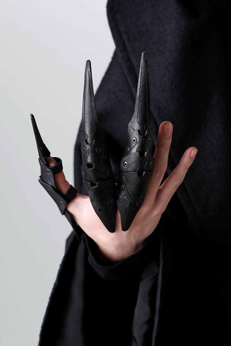 Crow Leather Ring (Short)