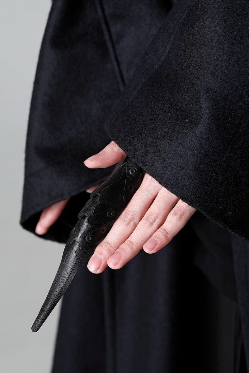 Crow Leather Ring (Long)