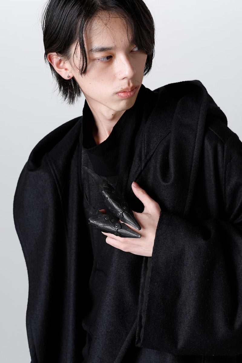 Crow Leather Ring (Long)