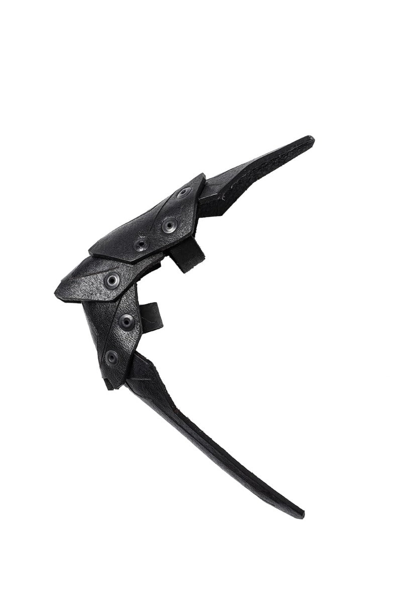 Crow Leather Ring (Long)