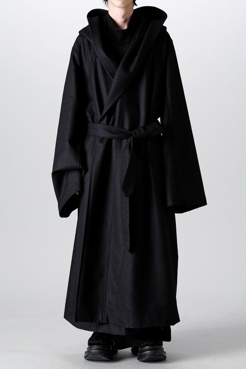 Warp Knit Melton Oversized Coat