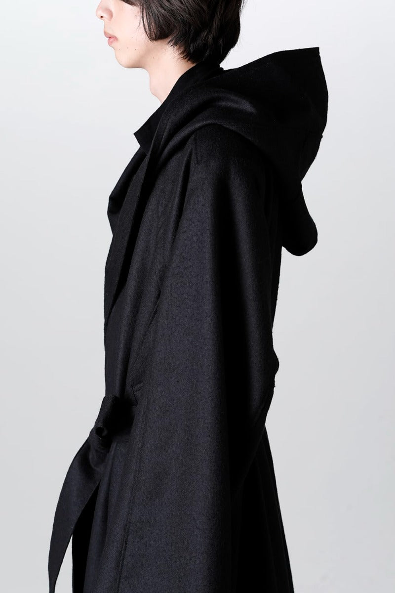 Warp Knit Melton Oversized Coat