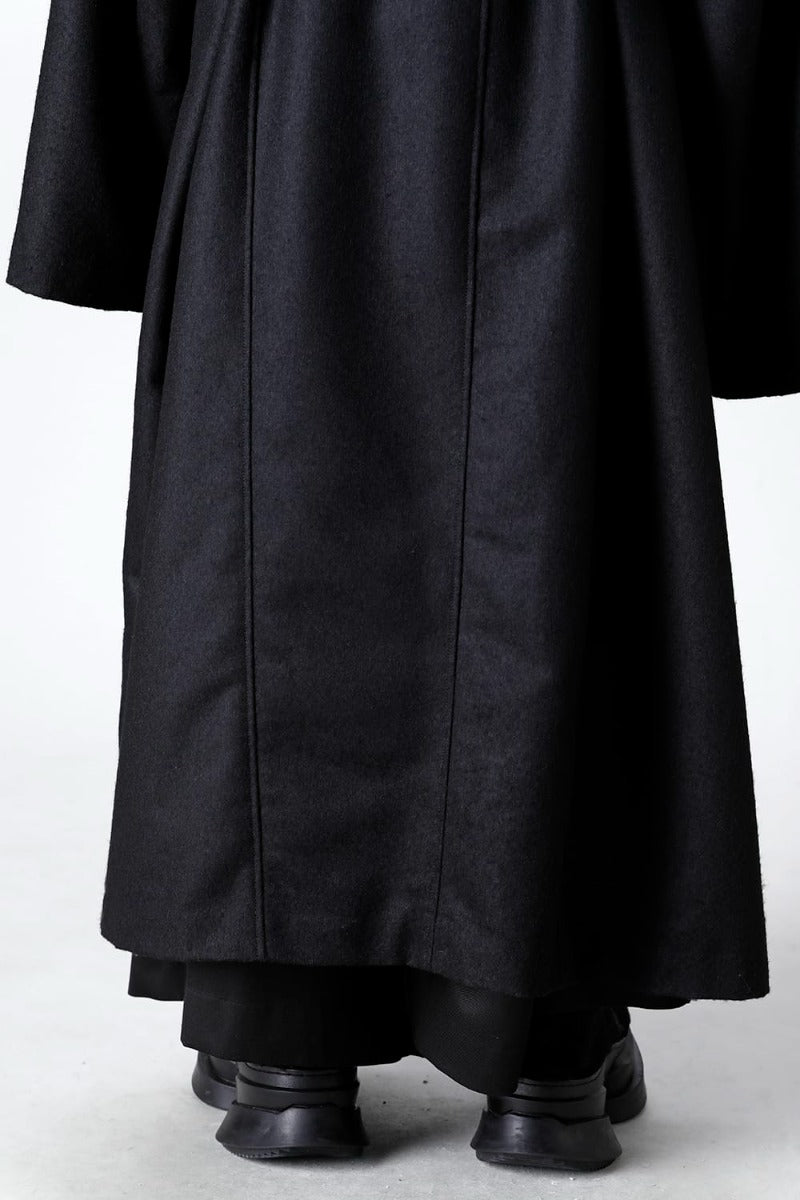 Warp Knit Melton Oversized Coat