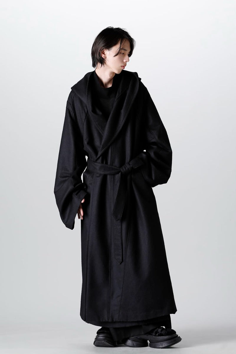 Warp Knit Melton Oversized Coat