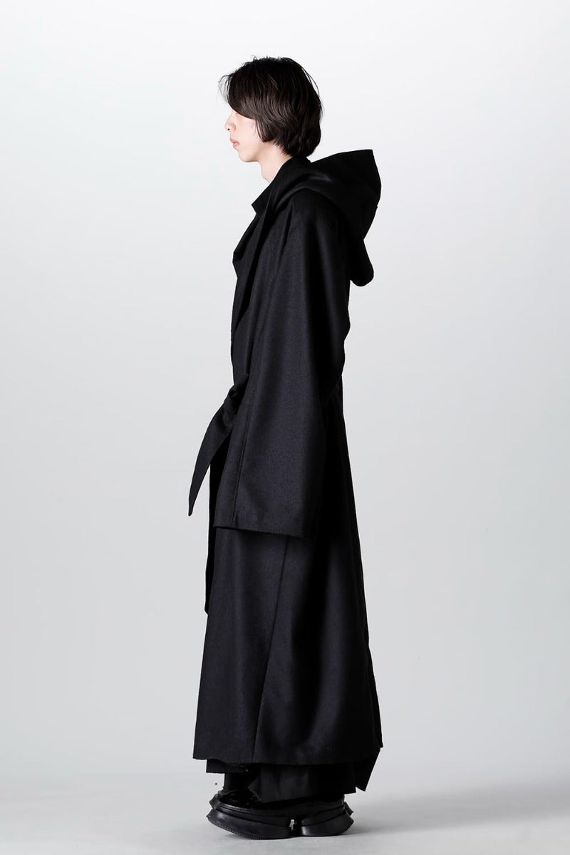 Warp Knit Melton Oversized Coat