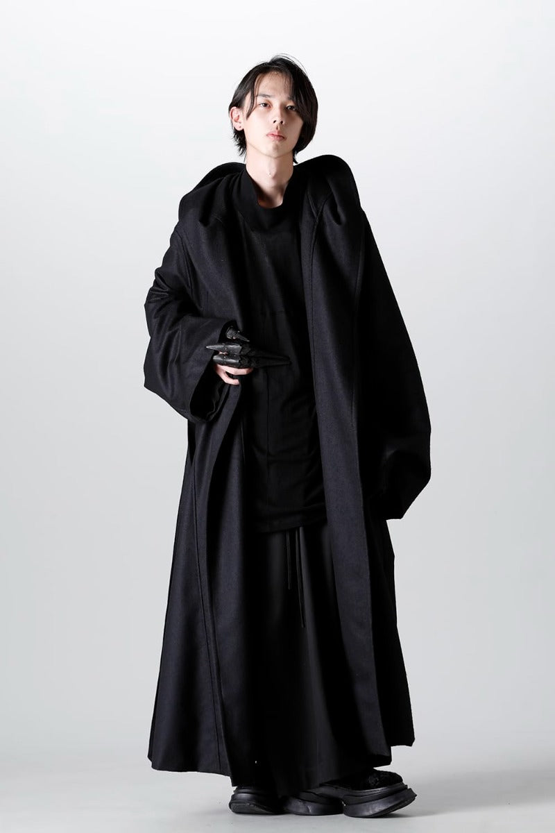 Warp Knit Melton Oversized Coat