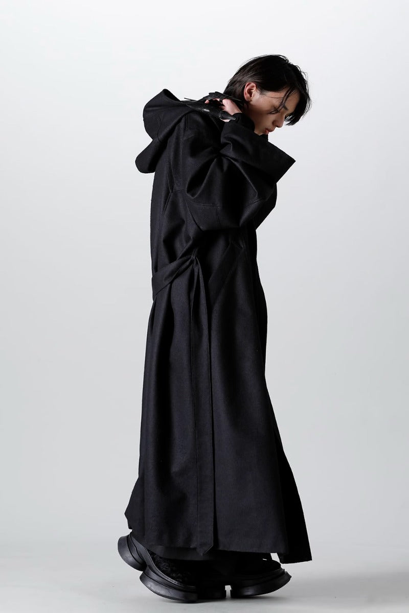 Warp Knit Melton Oversized Coat