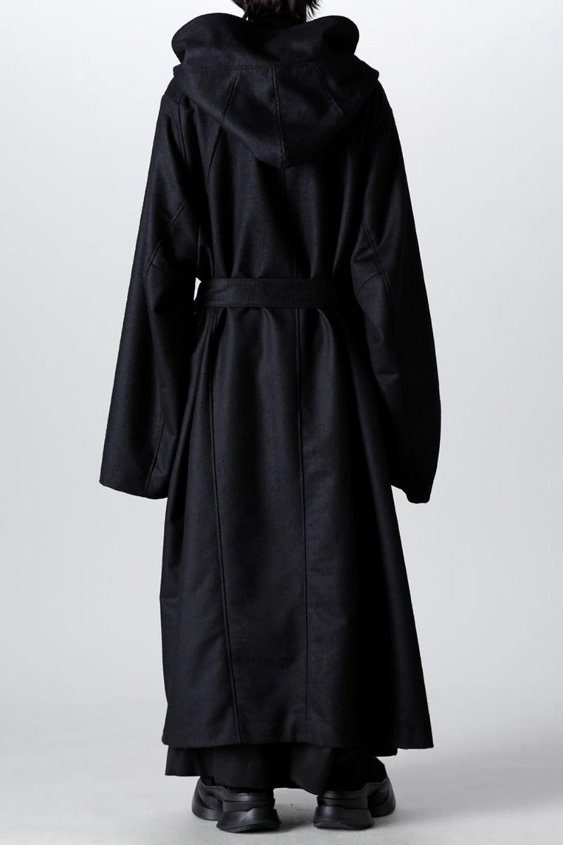 Warp Knit Melton Oversized Coat