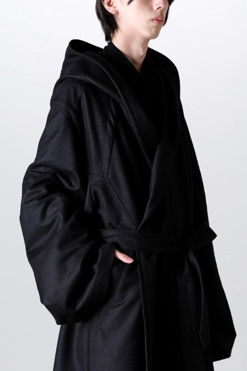 Warp Knit Melton Oversized Coat