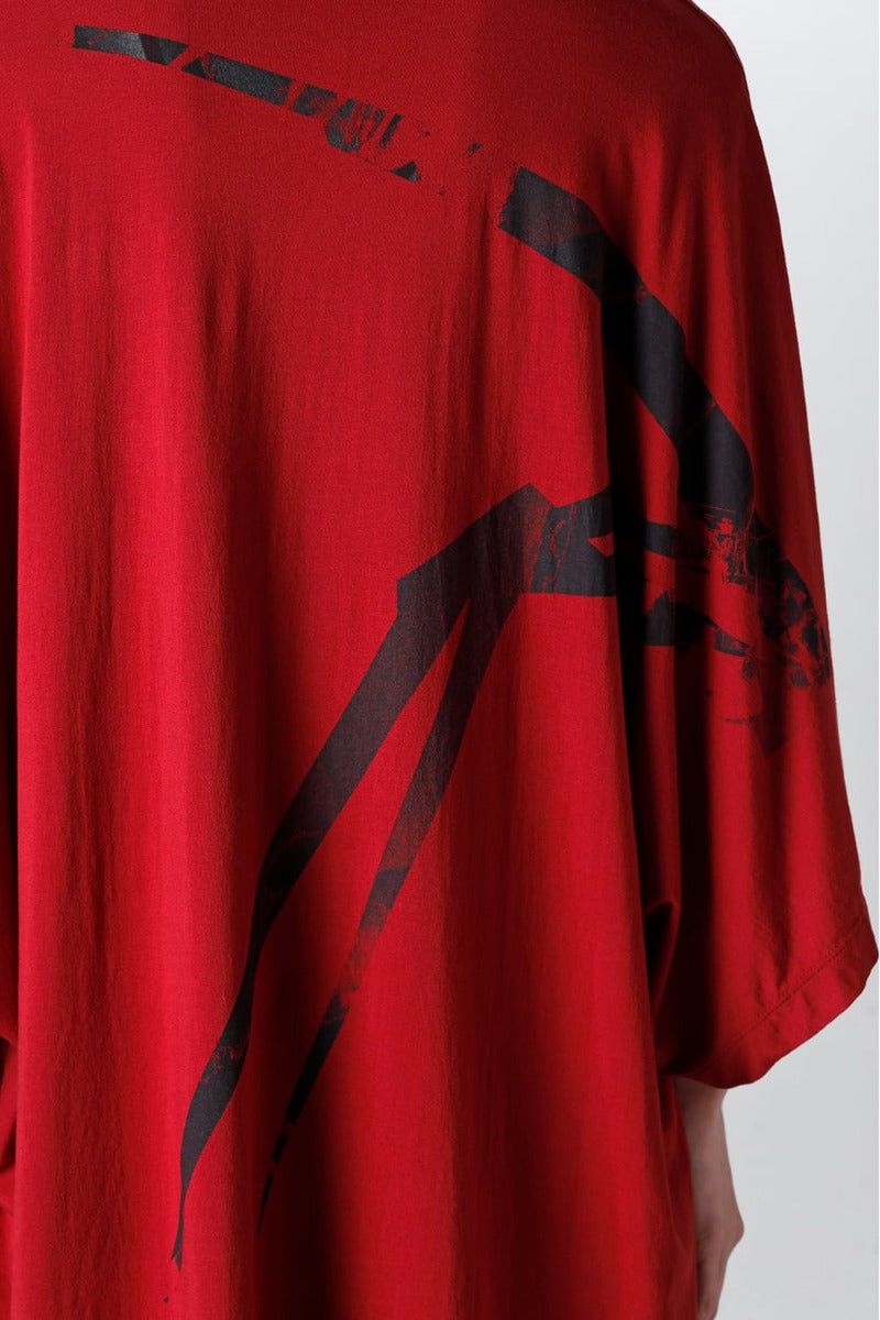 Printed Big Kite T-shirt Red