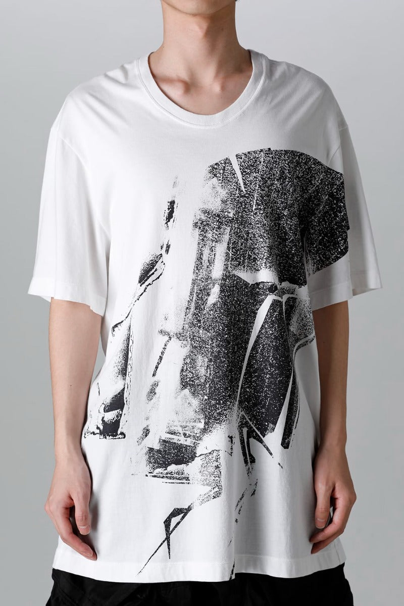 プリント レギュラー Tシャツ オフホワイト